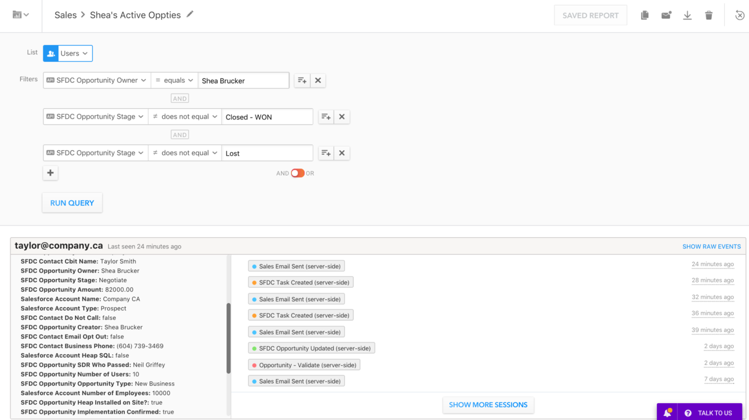 Heap (by Contentsquare) screenshot - 10 beste Werkzeuge zur Kundensegmentierung für 2026