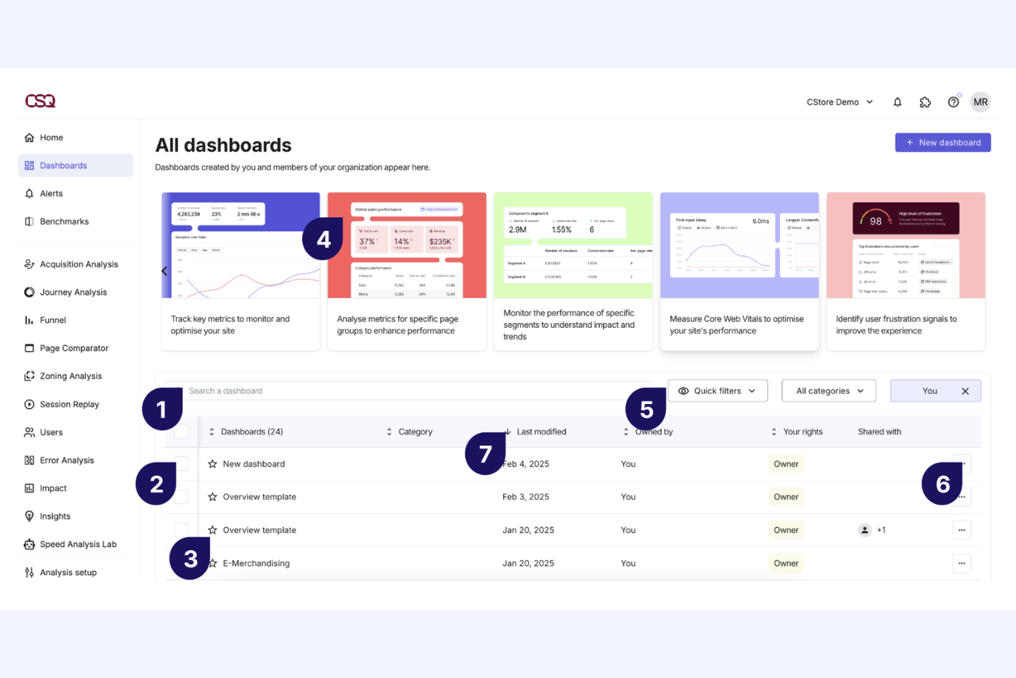 Contentsquare screenshot - 10 meilleures alternatives à Mixpanel pour l’analyse des utilisateurs en 2026