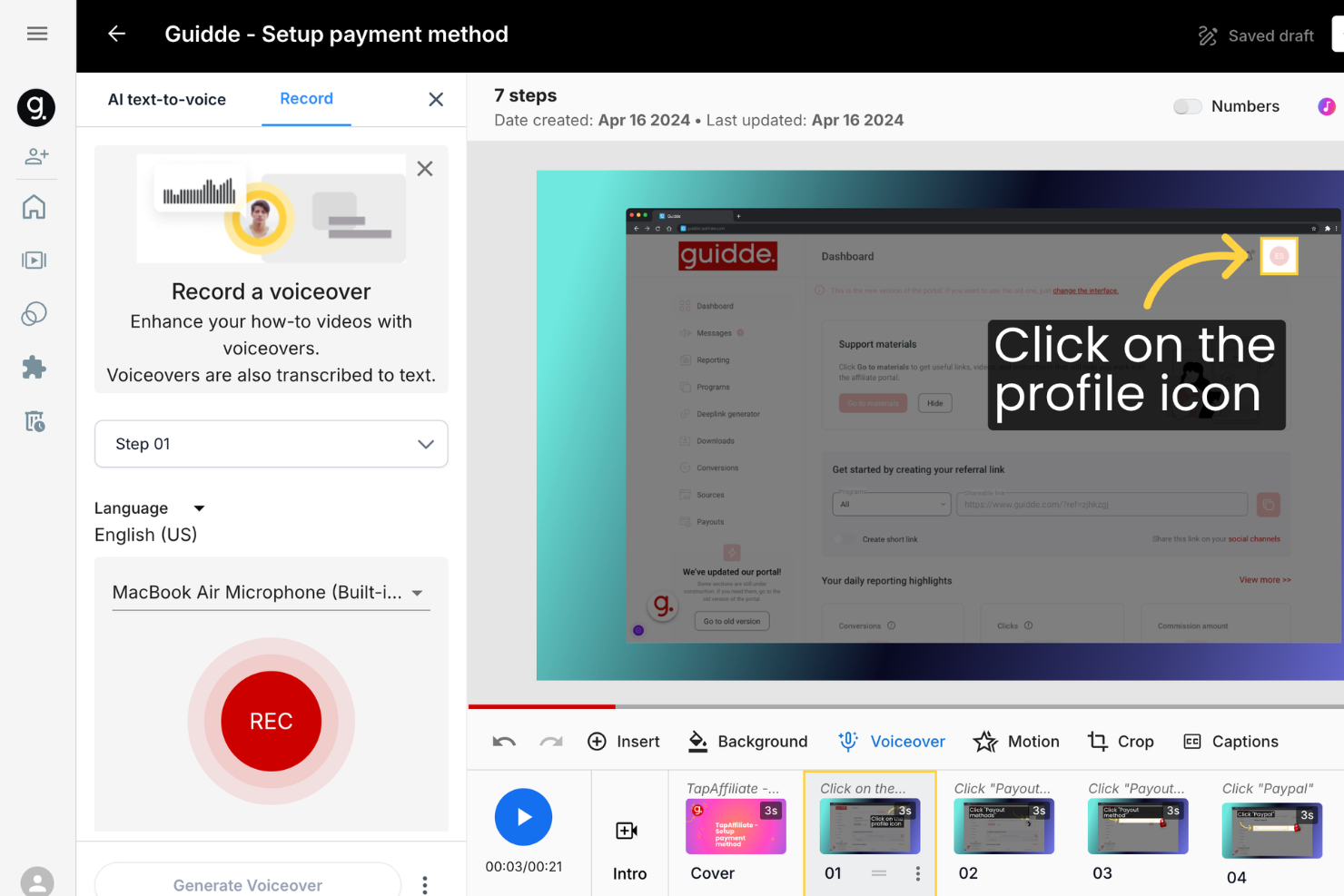 Guidde screenshot - 10 beste Softwarelösungen für das Kunden-Onboarding im Jahr 2026