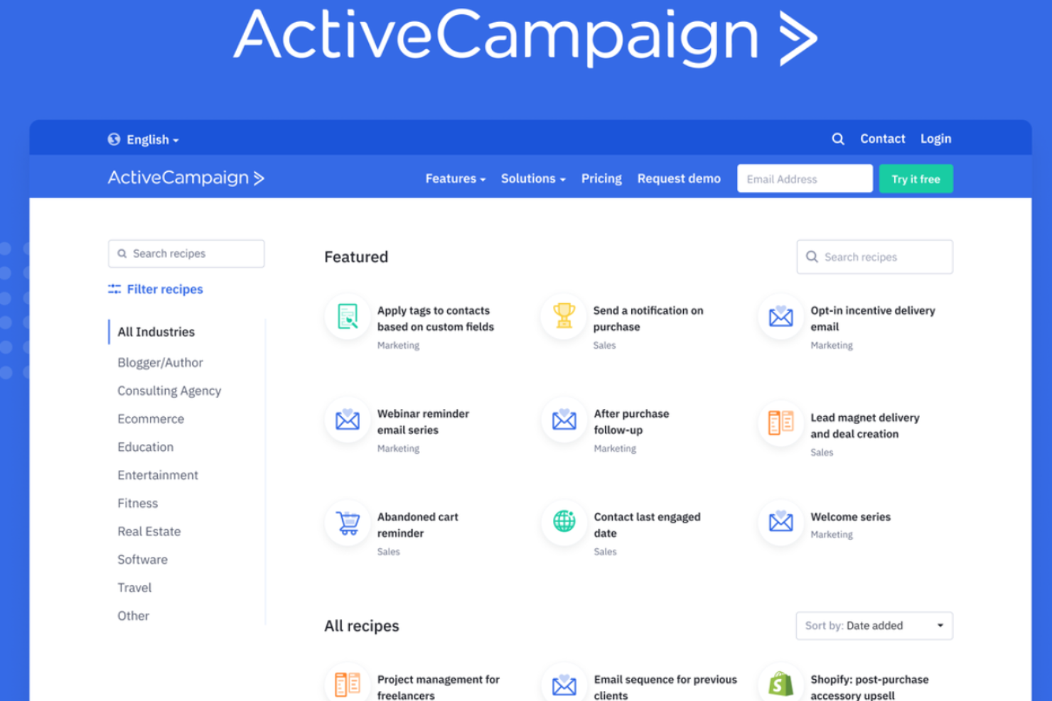 ActiveCampaign screenshot - 10 beste Plattformen für Kundenintelligenz im Jahr 2026