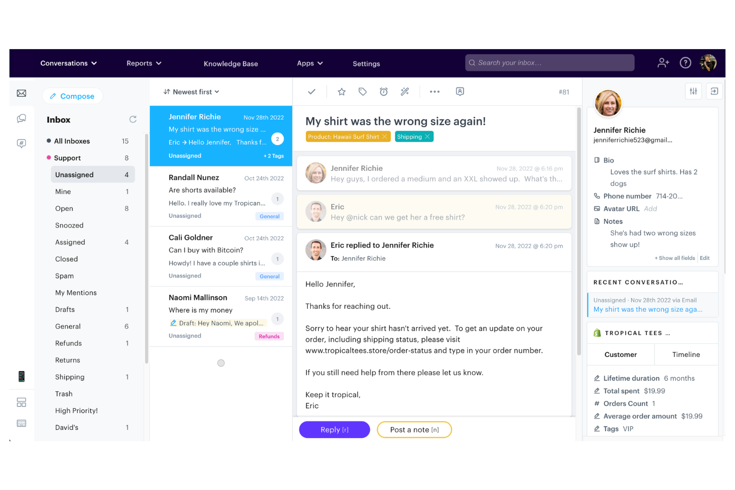 Groove screenshot - 10 meilleurs logiciels d’assistance client par IA en 2026