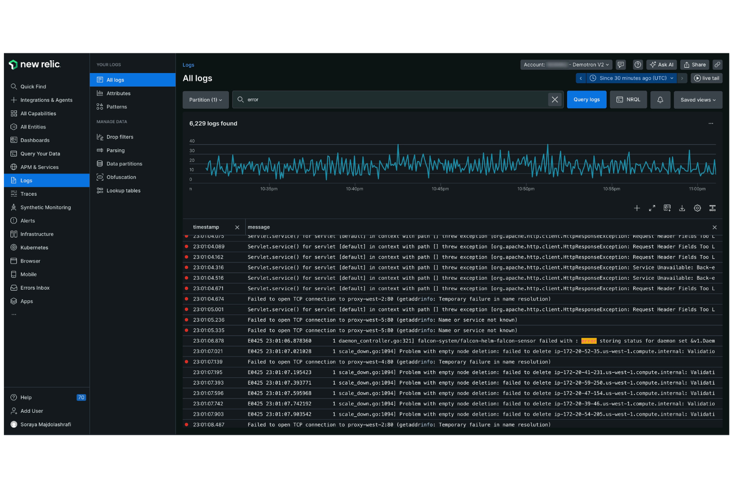New Relic screenshot - 10 beste SolarWinds-Alternativen für die IT-Überwachung im Jahr 2026