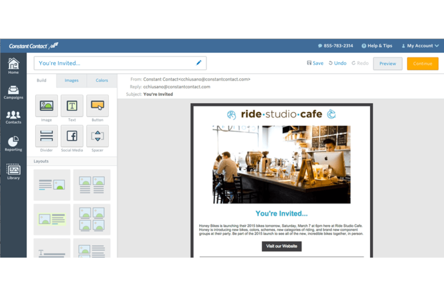 Constant Contact screenshot - 10 meilleures alternatives à Braze pour l’engagement client en 2026