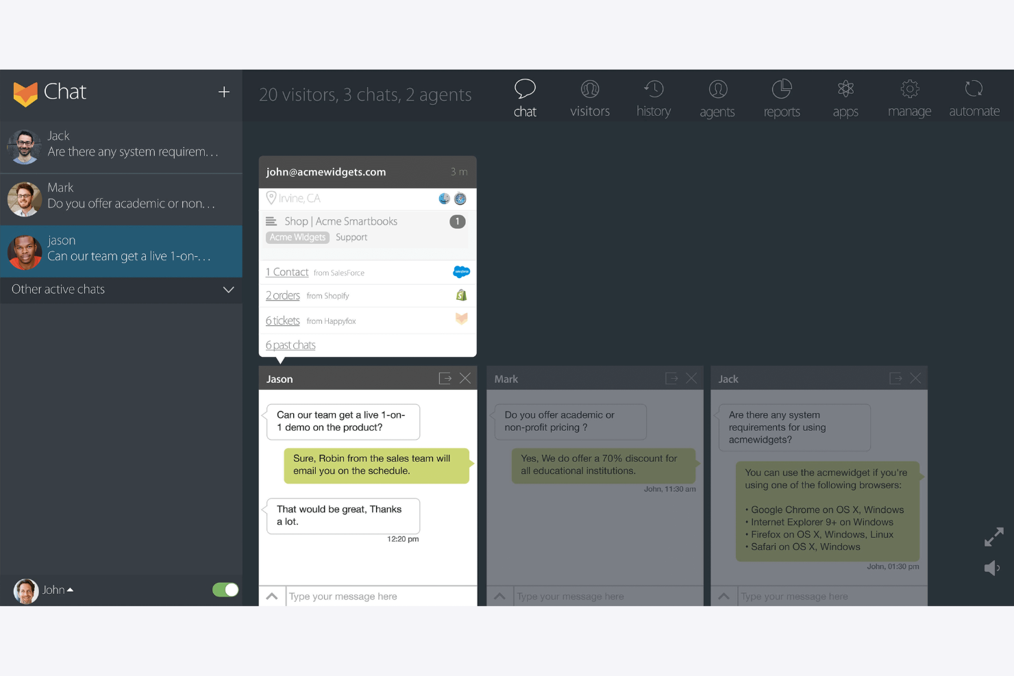 HappyFox screenshot - 10 meilleurs outils alternatifs à Spiceworks pour l’assistance informatique en 2026