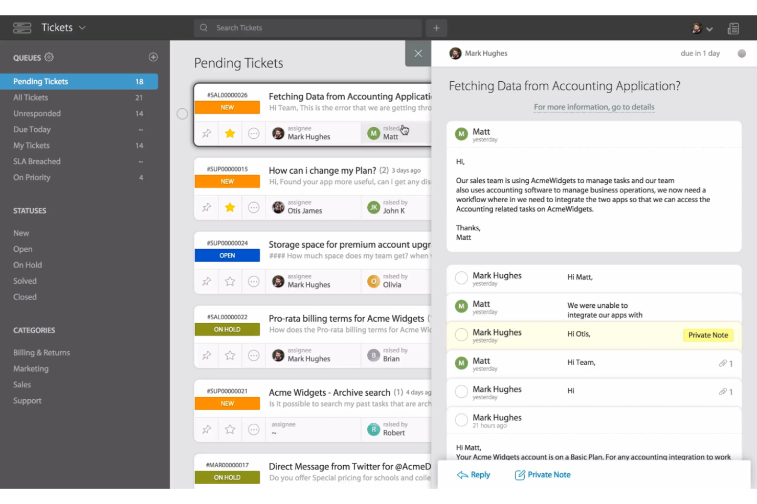 HappyFox screenshot - 10 meilleures alternatives à Zendesk examinées en 2026