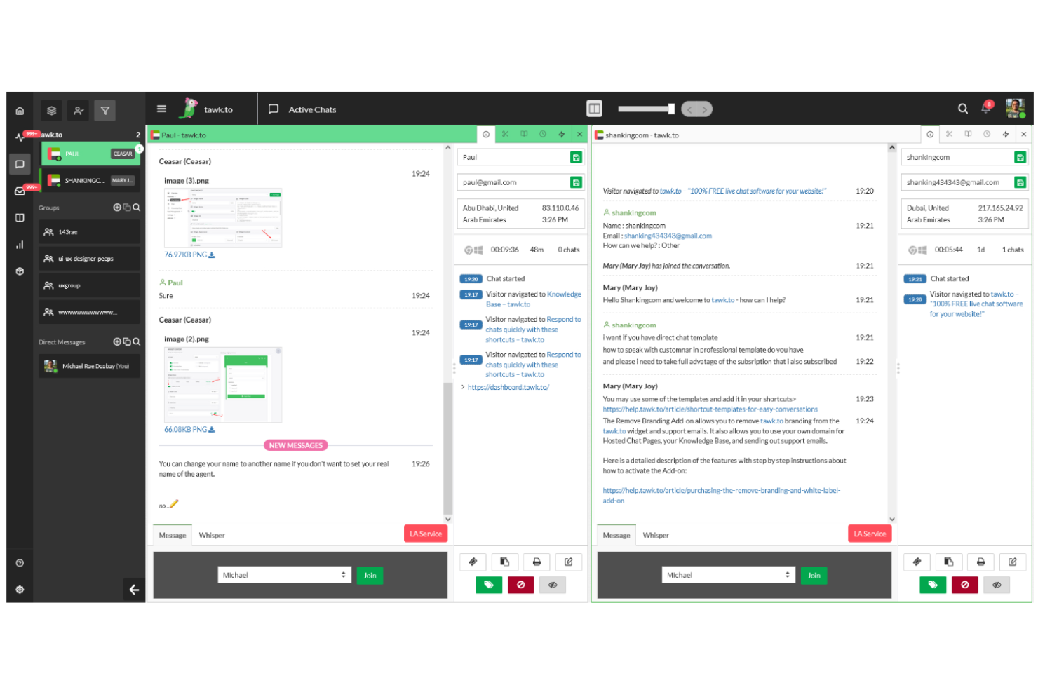 Tawk.to screenshot - 10 beste kostenlose Live-Chat-Softwarelösungen im Jahr 2026