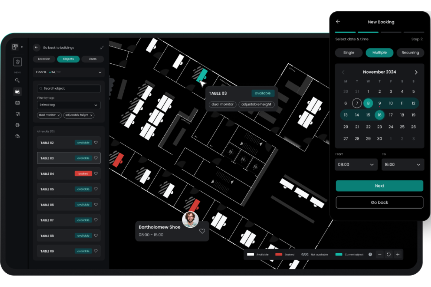 Flexopus screenshot - 10 meilleurs logiciels de réservation de bureaux partagés pour les centres d’appels en 2026