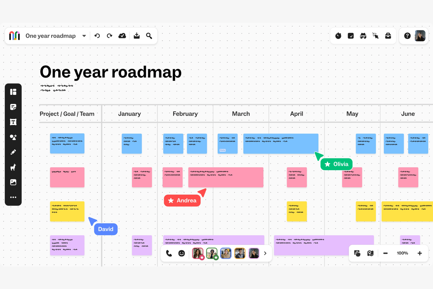 Mural screenshot - 10 meilleures alternatives à Miro pour la collaboration visuelle en 2026