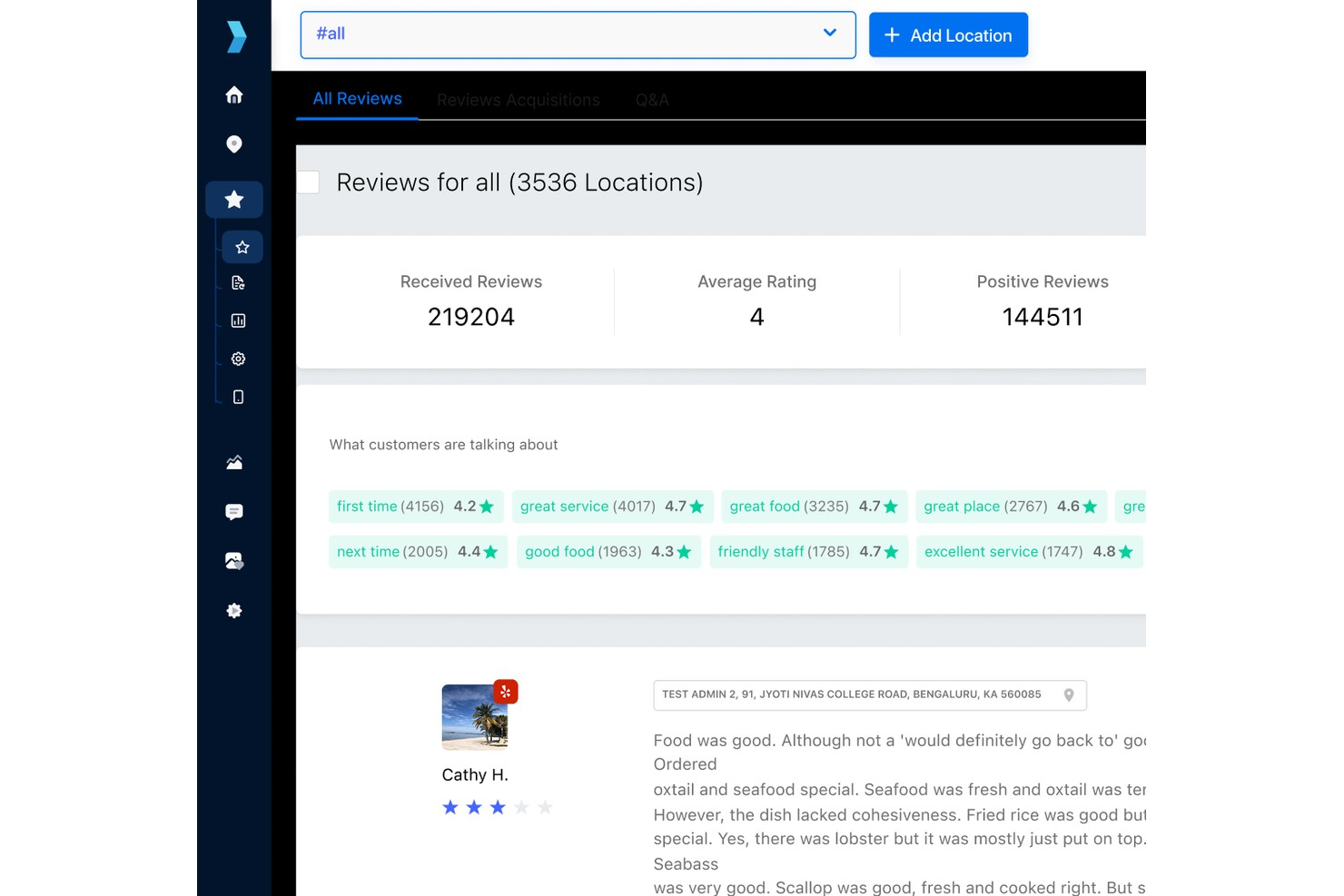 Synup screenshot - Les 10 meilleurs logiciels de gestion des avis clients en 2026