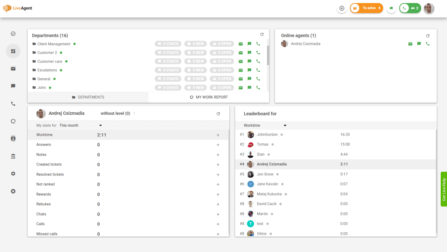 LiveAgent screenshot - 10 alternativas a HubSpot Service Hub que considerar en 2026