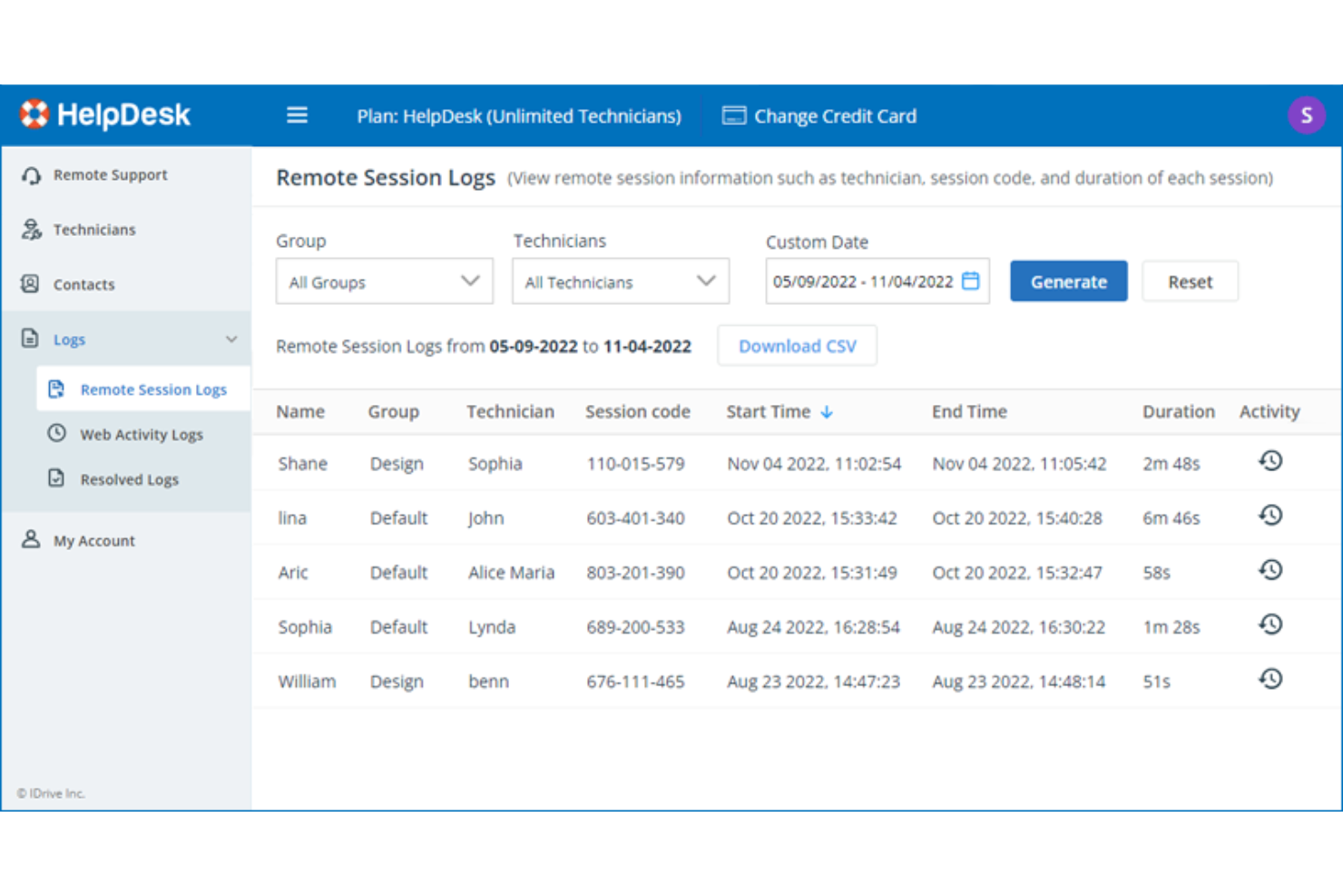 RemotePC HelpDesk screenshot - Los 10 mejores programas de mesa de ayuda remota en 2026