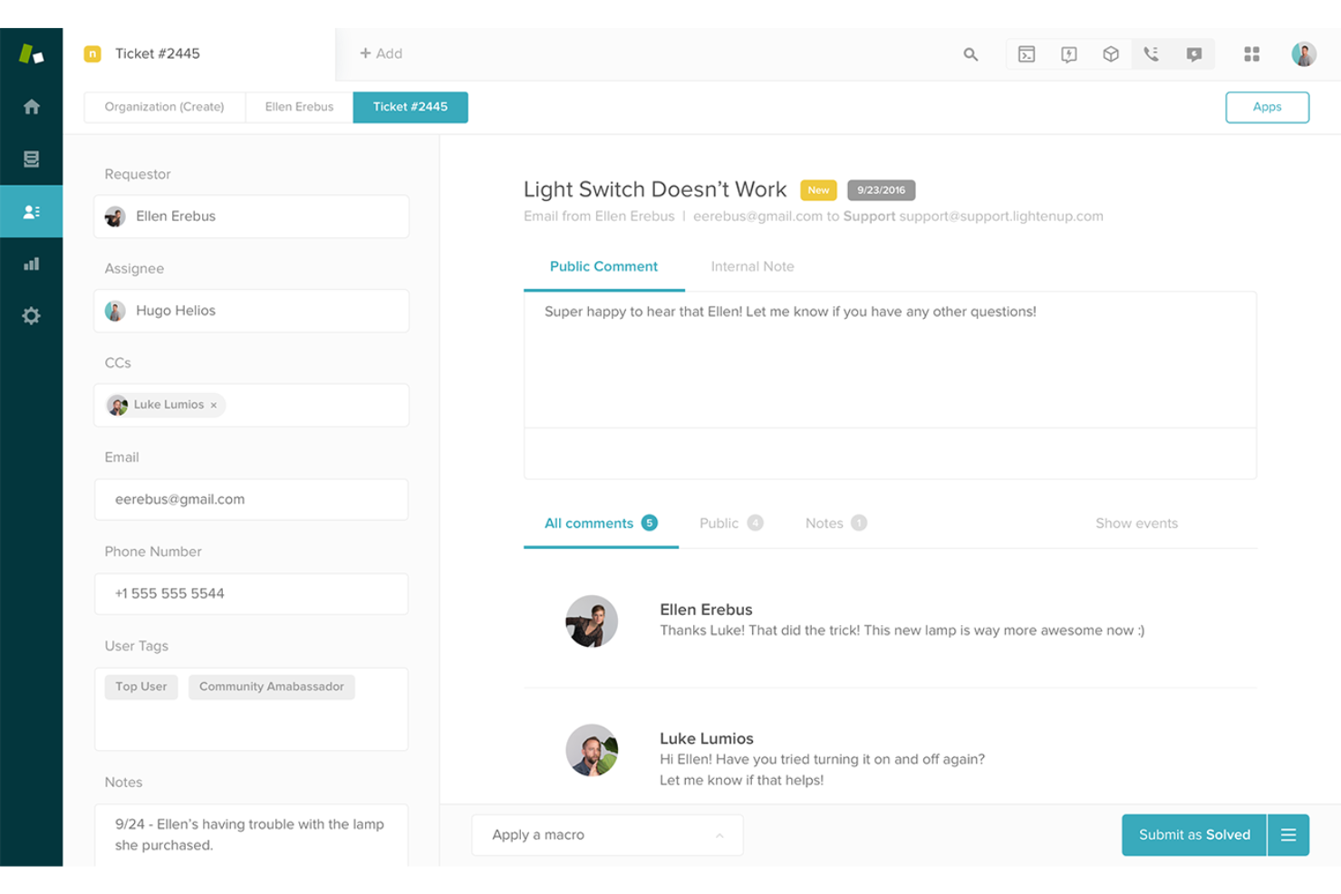 Zendesk screenshot - I 10 migliori software per la gestione dell’assistenza remota nel 2026