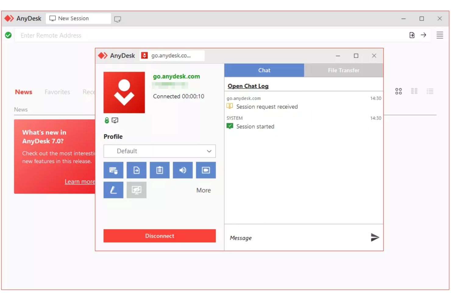 AnyDesk screenshot - I 10 migliori software per la gestione dell’assistenza remota nel 2026