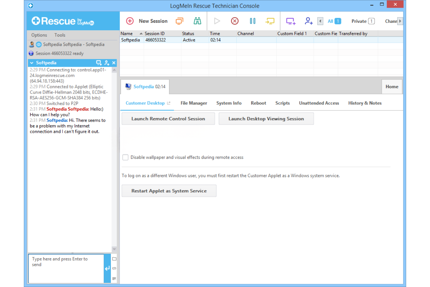 LogMeIn Rescue screenshot - I 10 migliori software per la gestione dell’assistenza remota nel 2026
