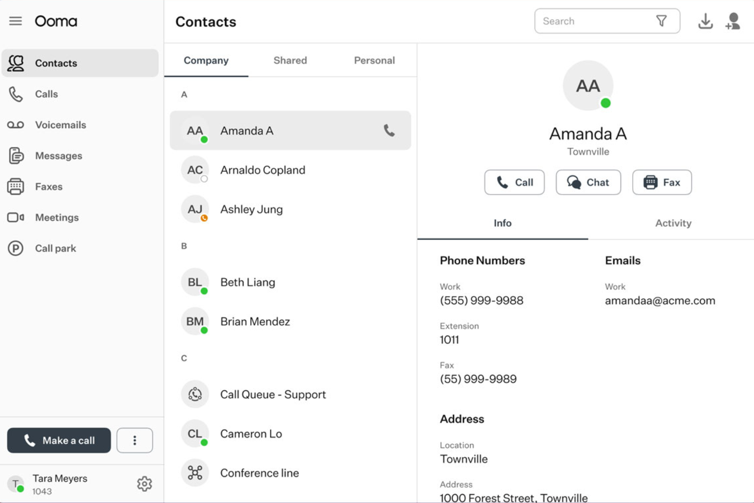 Ooma Office screenshot - 10 beste Telefonanlagen mit automatischer Vermittlung im Jahr 2026