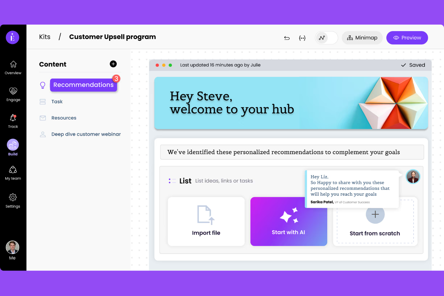 EverAfter screenshot - 10 mejores herramientas de IA para el éxito del cliente en 2026