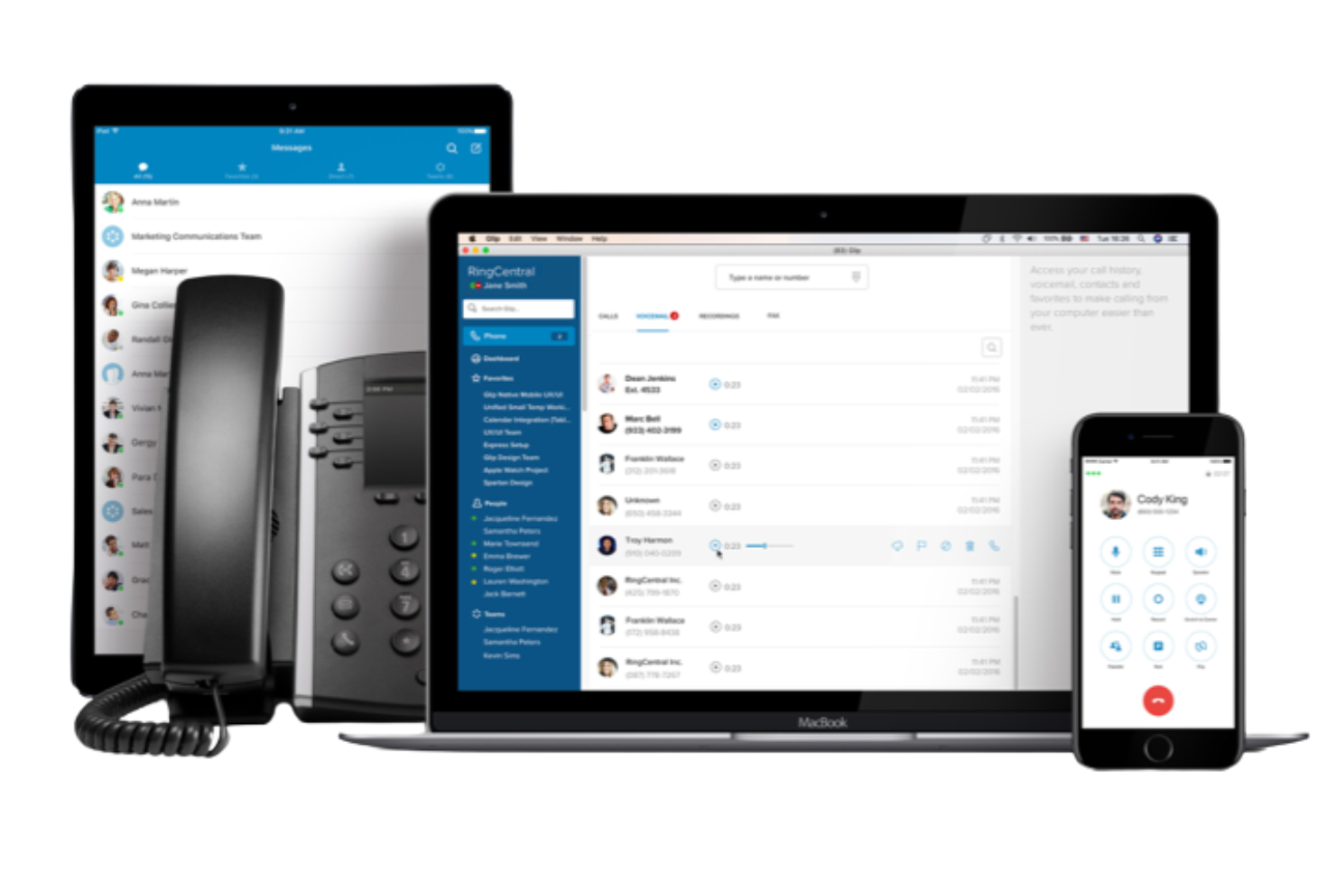 RingCentral screenshot - Los 10 mejores programas de VoIP en 2026