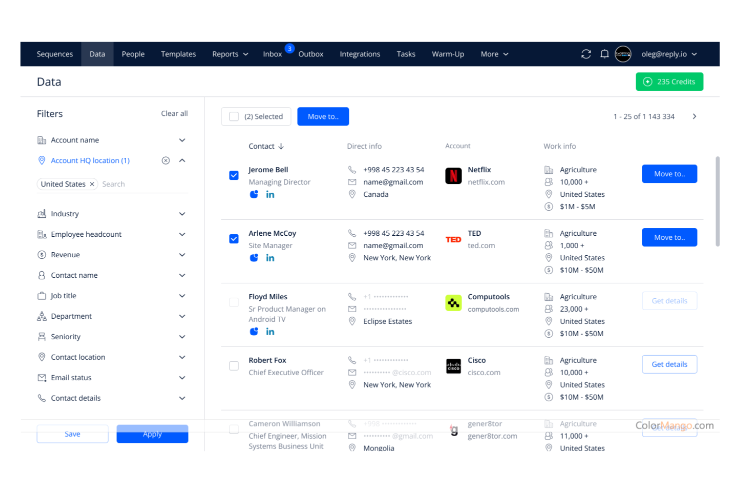 Reply screenshot - Los 10 mejores competidores de Salesloft para la interacción con clientes potenciales en 2026