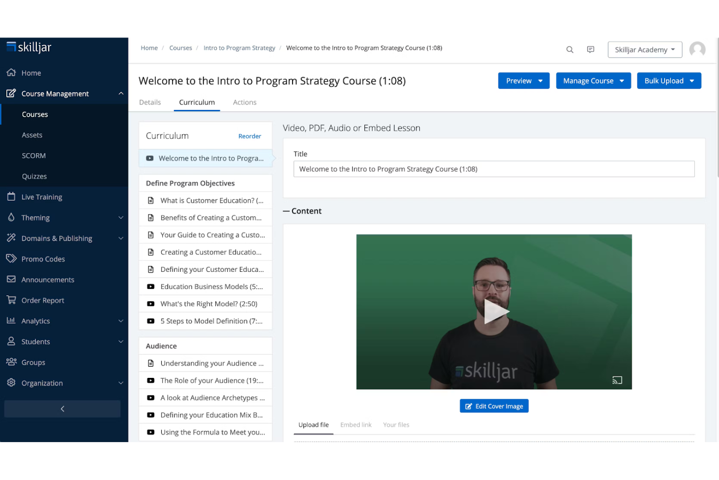 Skilljar screenshot - I 10 migliori software per la formazione dei clienti recensiti nel 2026