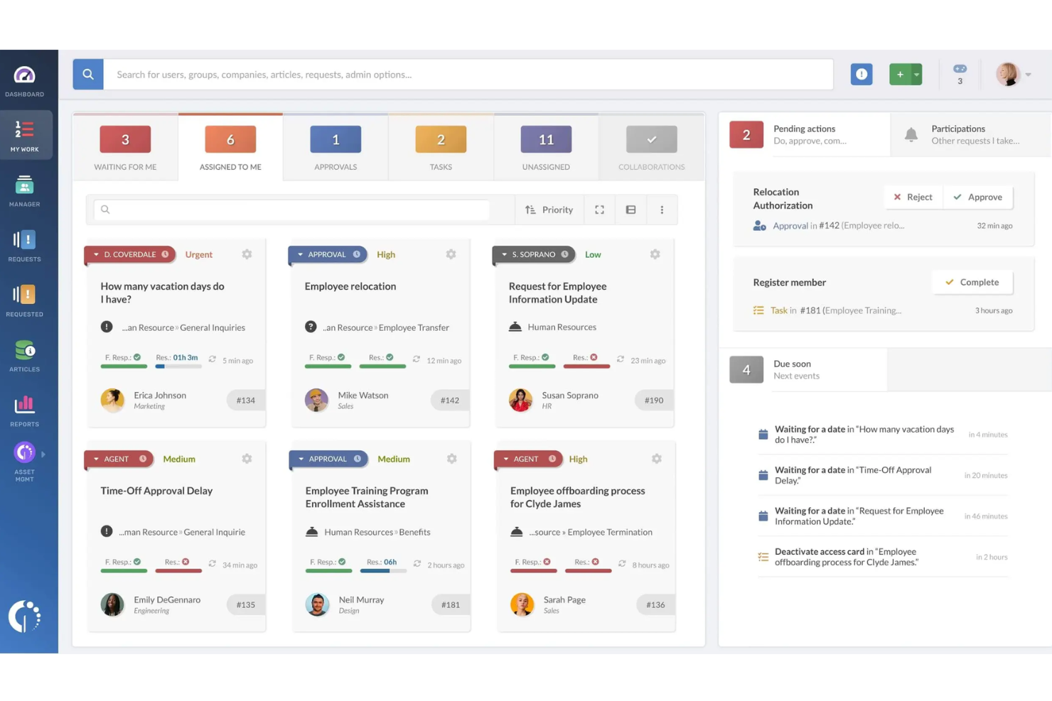 InvGate Service Management screenshot - I 10 migliori strumenti alternativi a osTicket per l’assistenza nel 2026
