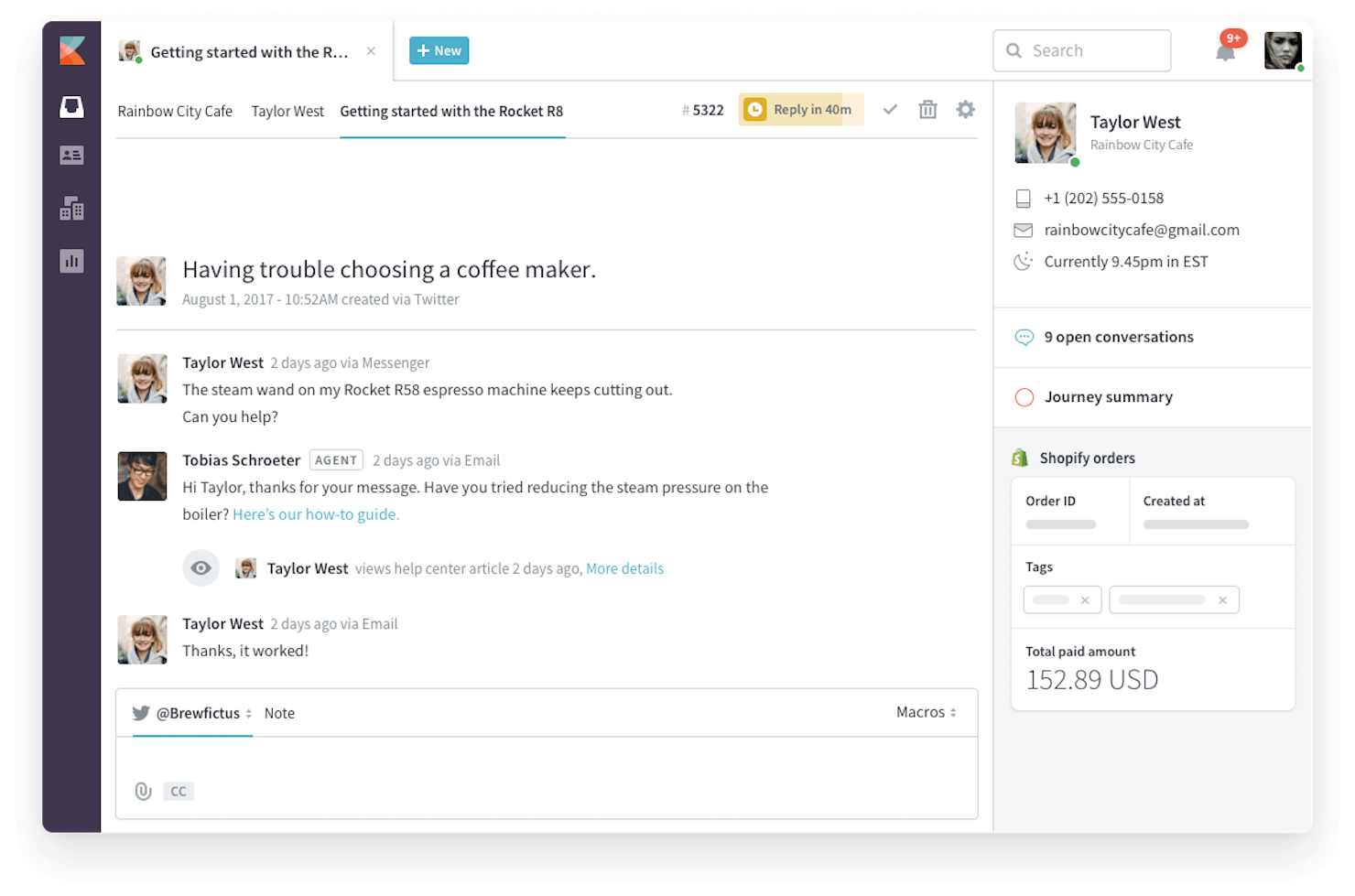 Kayako screenshot - 10 Migliori Software di Assistenza Clienti Social Recensiti Nel 2026