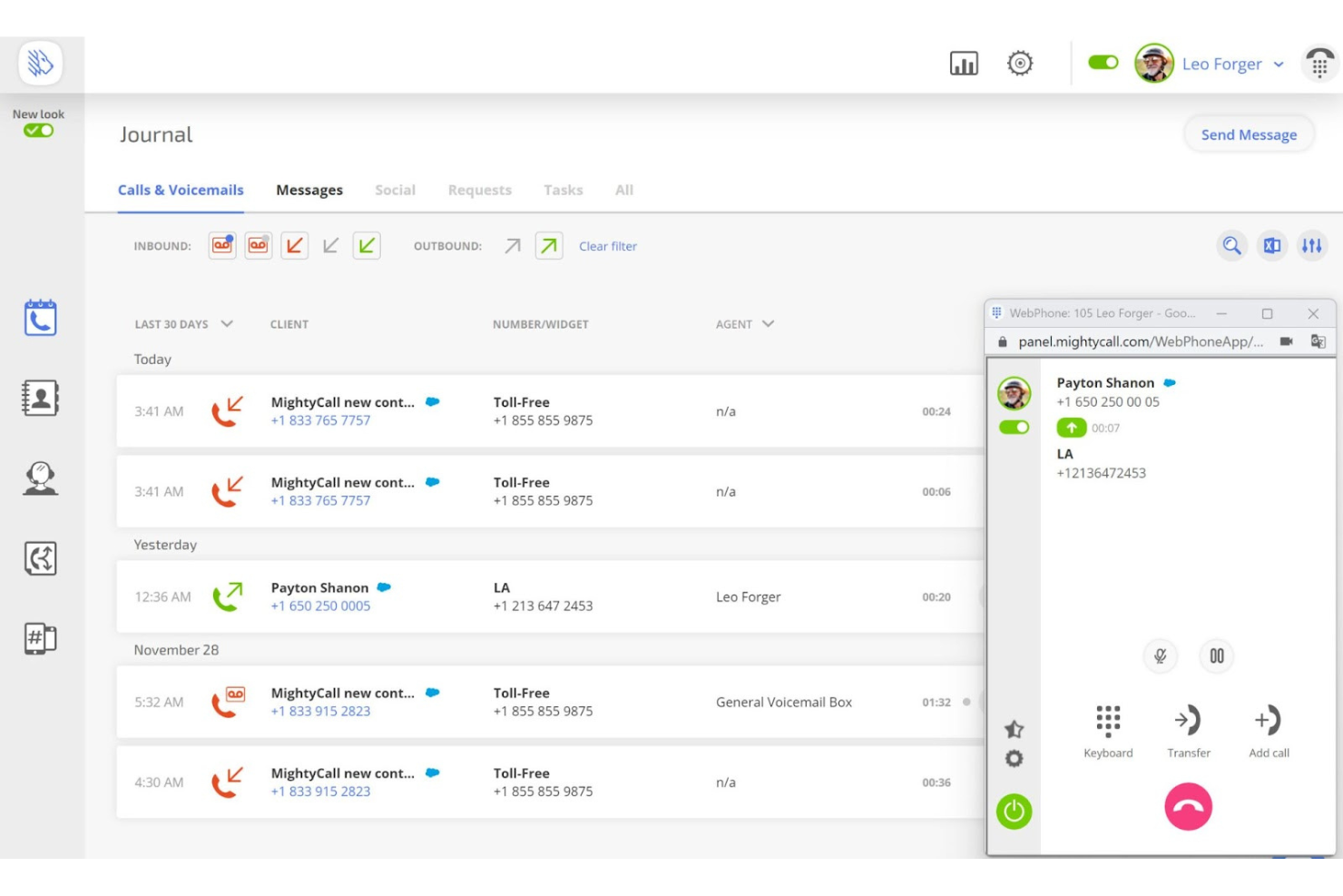 MightyCall screenshot - Las 10 mejores herramientas de software de IVR comparadas para 2026