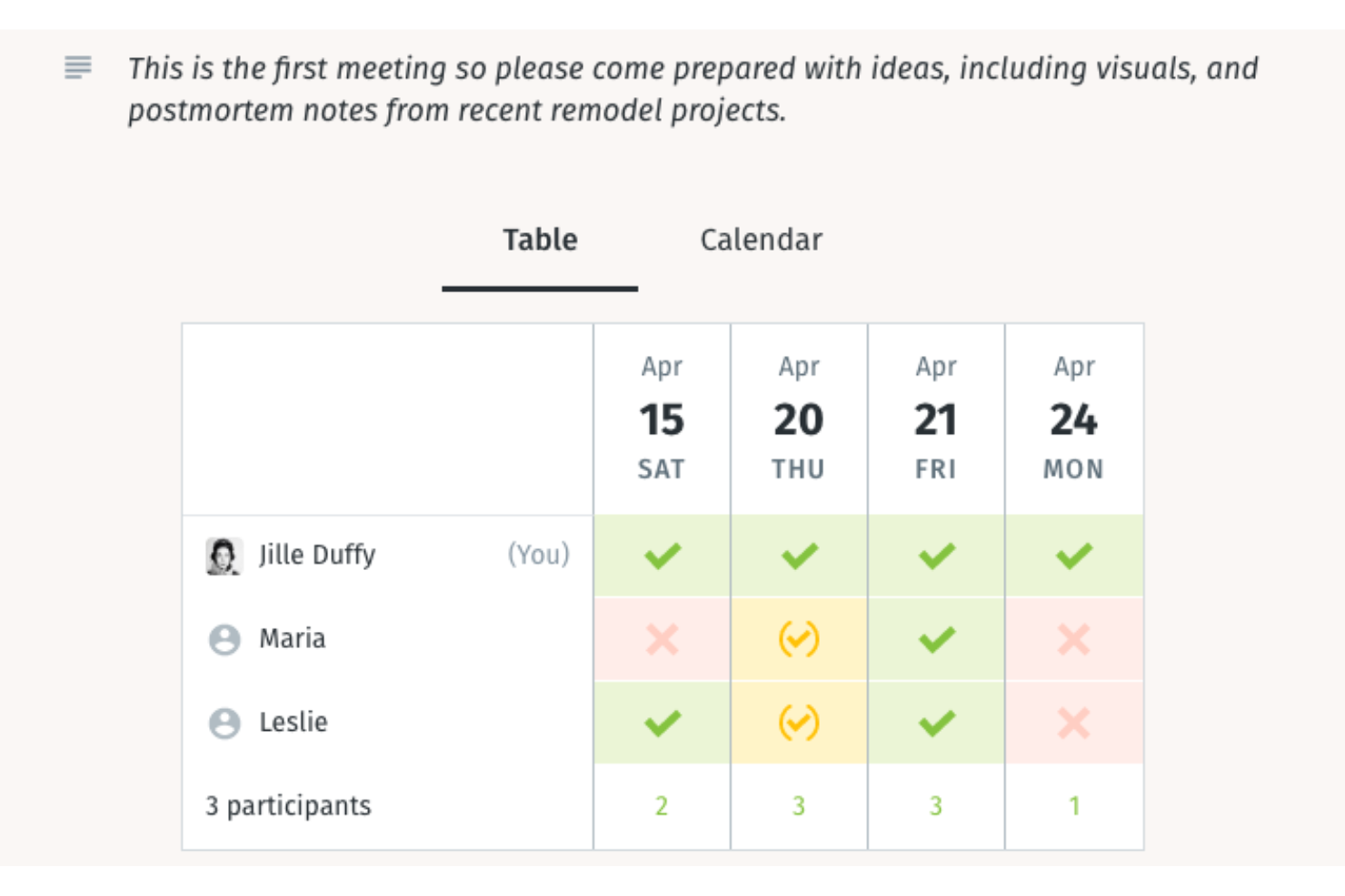 Doodle screenshot - Los 10 mejores creadores de encuestas gratuitos de 2026: comparativa