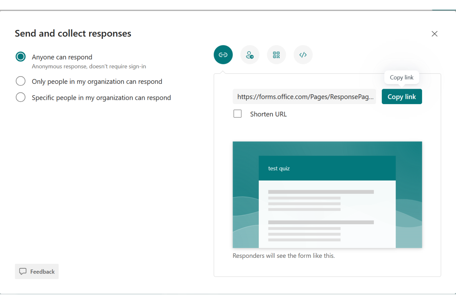 Microsoft Forms screenshot - 10 mejores programas de encuestas de 2026: analizados y comparados