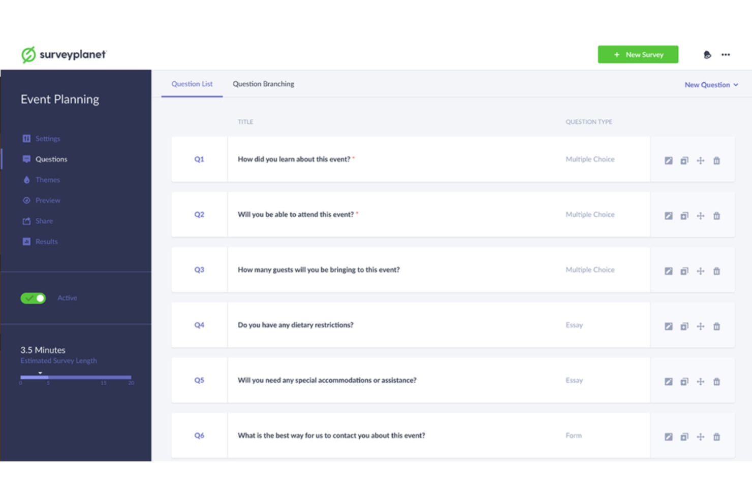 SurveyPlanet screenshot - Los 10 mejores creadores de encuestas gratuitos de 2026: comparativa