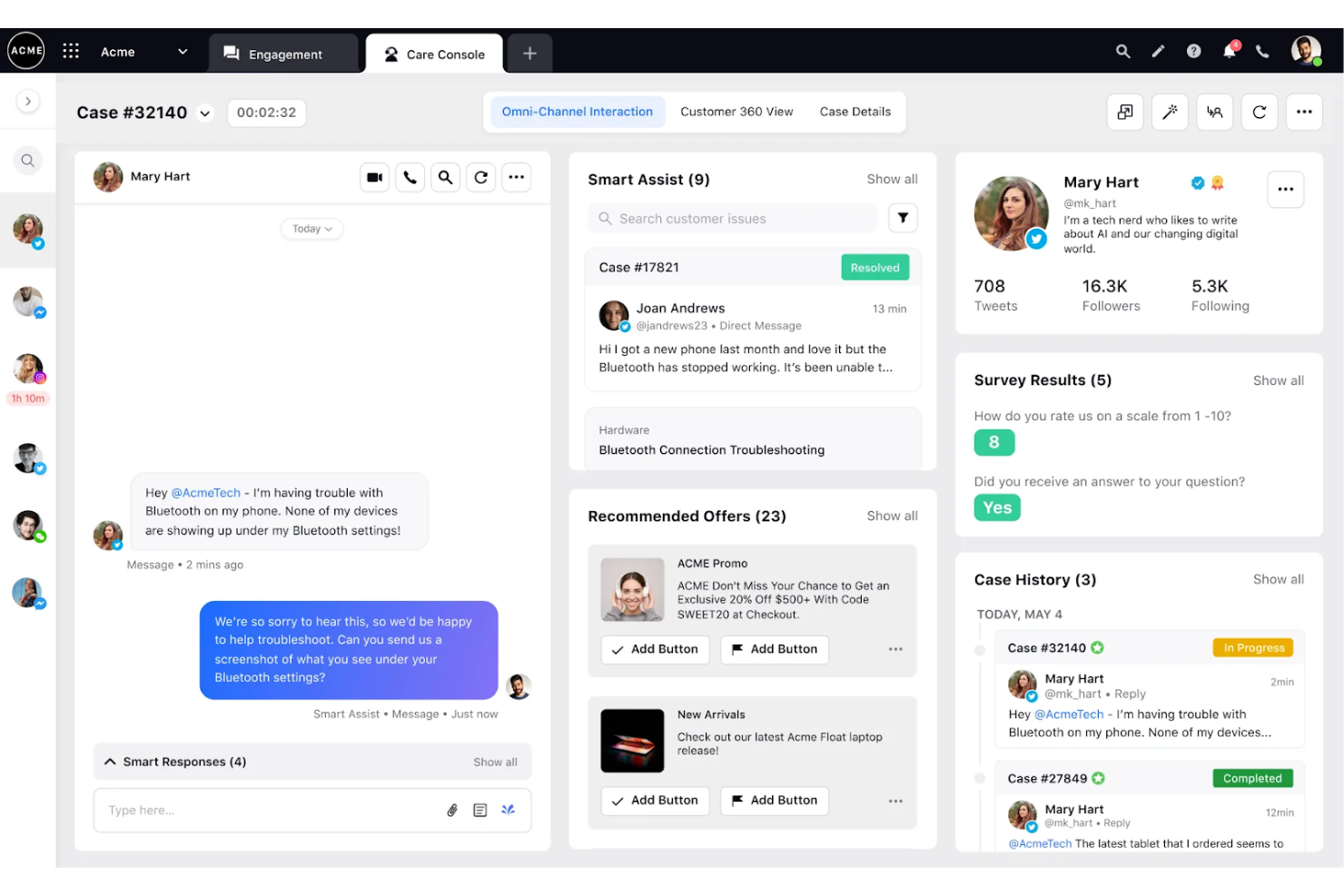 Sprinklr screenshot - I 10 migliori strumenti di gestione delle interazioni con i clienti per il 2026