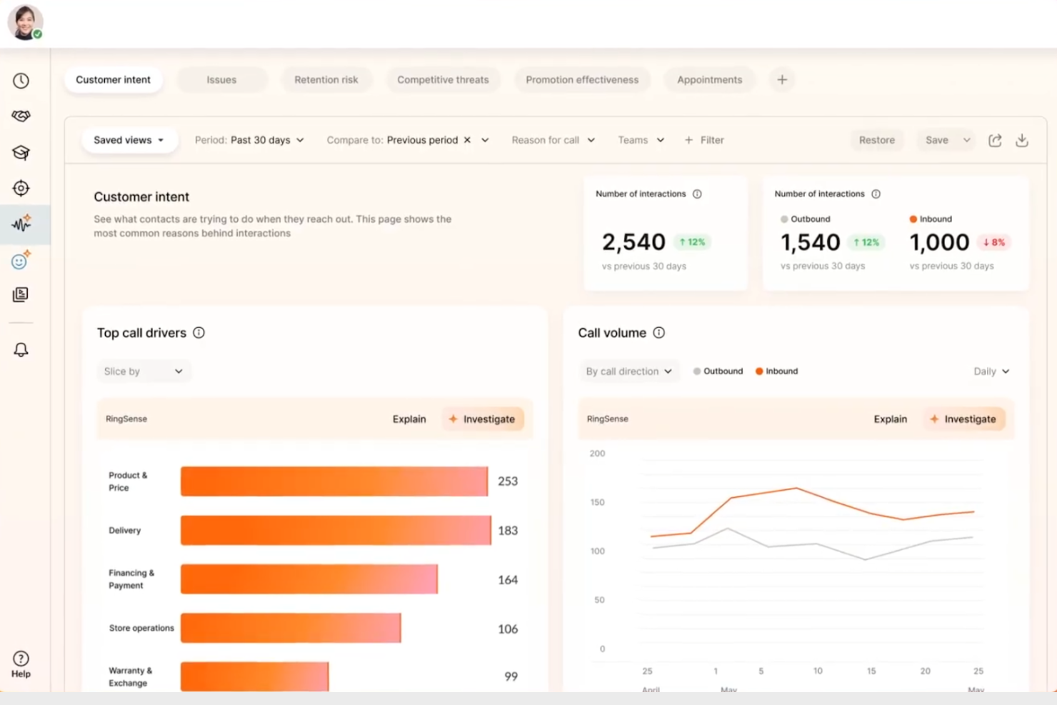 RingCentral screenshot - Los 10 mejores programas sencillos para centros de llamadas analizados en 2026