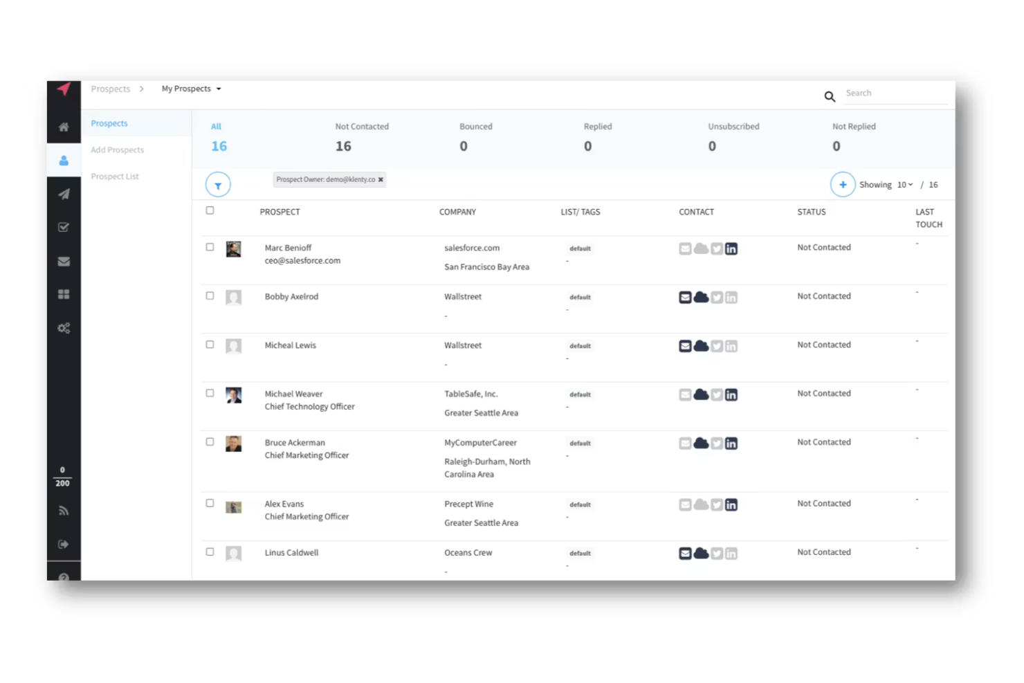 Klenty screenshot - I 10 migliori concorrenti di Salesloft per l’interazione commerciale nel 2026