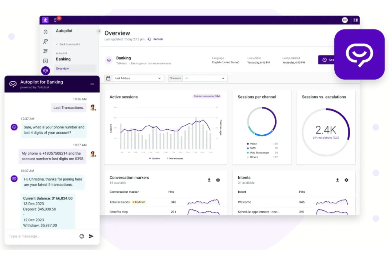 Talkdesk screenshot - Los 10 mejores programas de centro de llamadas con IA analizados en 2026