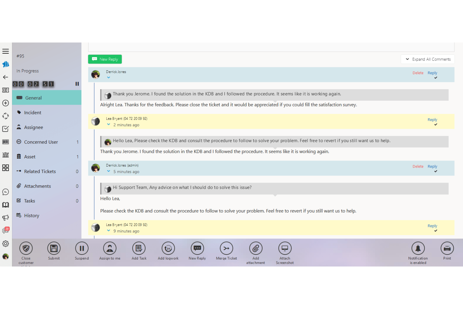 Simplydesk screenshot - I 10 migliori software di help desk in sede recensiti nel 2026