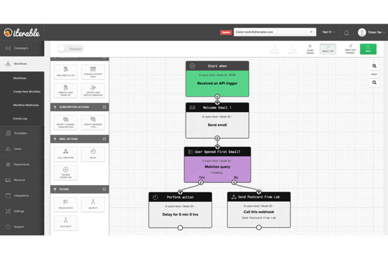 Iterable Nova Agent screenshot - 10 mejores alternativas a Braze para la interacción con los clientes en 2026