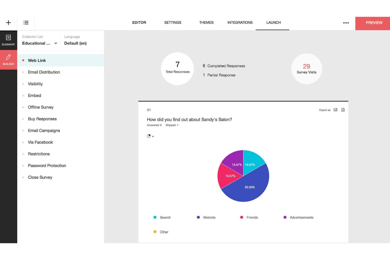 Zoho Survey screenshot - I 10 migliori software per sondaggi del 2026: recensioni e confronto
