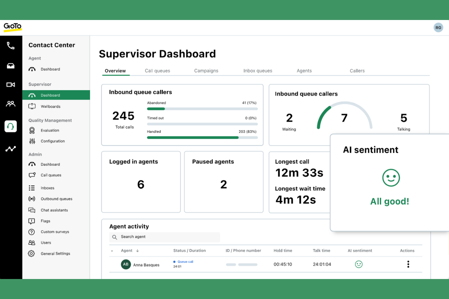 GoTo Connect screenshot - Las 10 mejores alternativas a Nextiva para VoIP empresarial en 2026