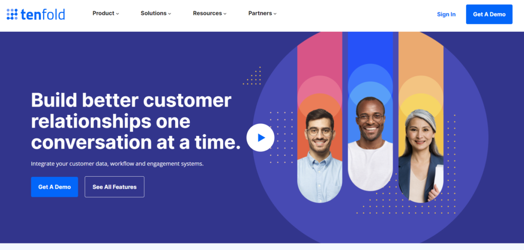 Tenfold screenshot - Los 10 mejores programas de seguimiento de clientes en 2026