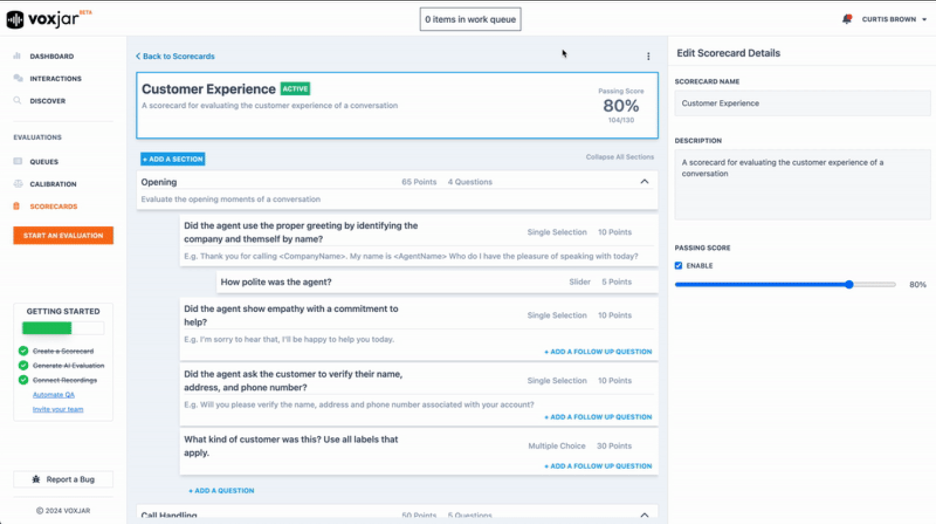 Voxjar screenshot - Los 10 mejores programas gratuitos de centro de llamadas con IA reseñados en 2026