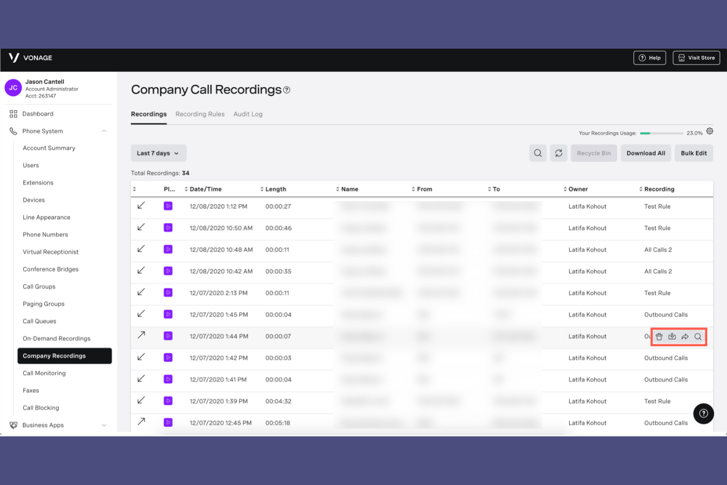 Vonage Business Communications screenshot - Las 10 mejores alternativas a Nextiva para VoIP empresarial en 2026