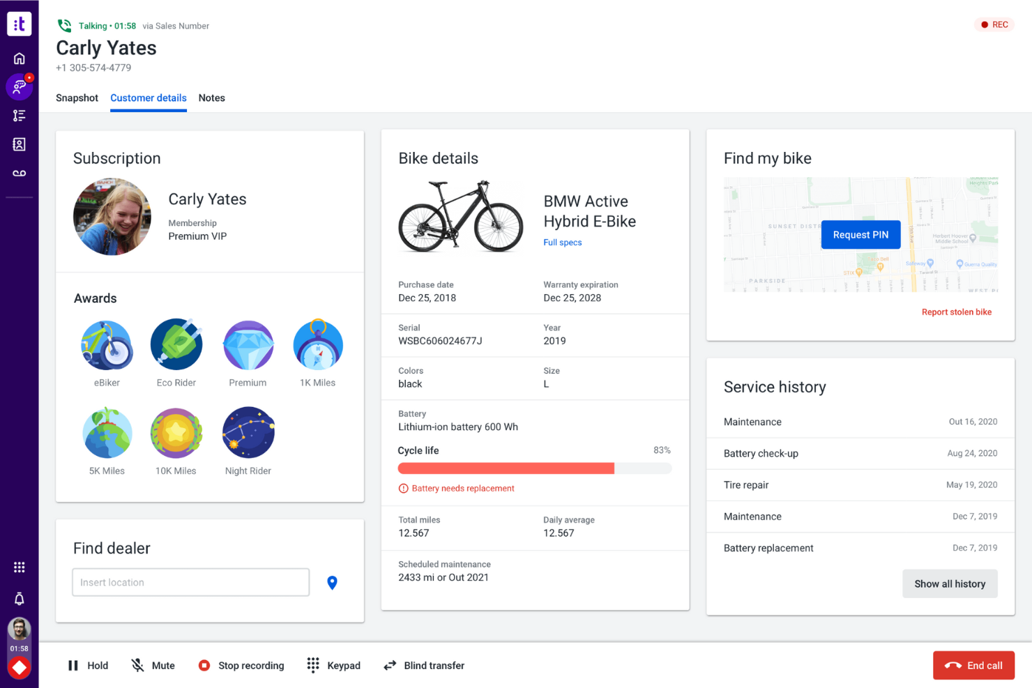 Talkdesk screenshot - I 10 migliori software per centri di contatto aziendali nel 2026