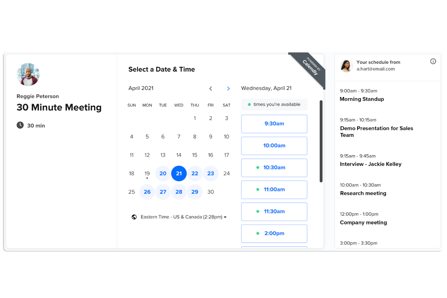 Calendly screenshot - 10 beste software voor het plannen van professionele diensten beoordeeld in 2026