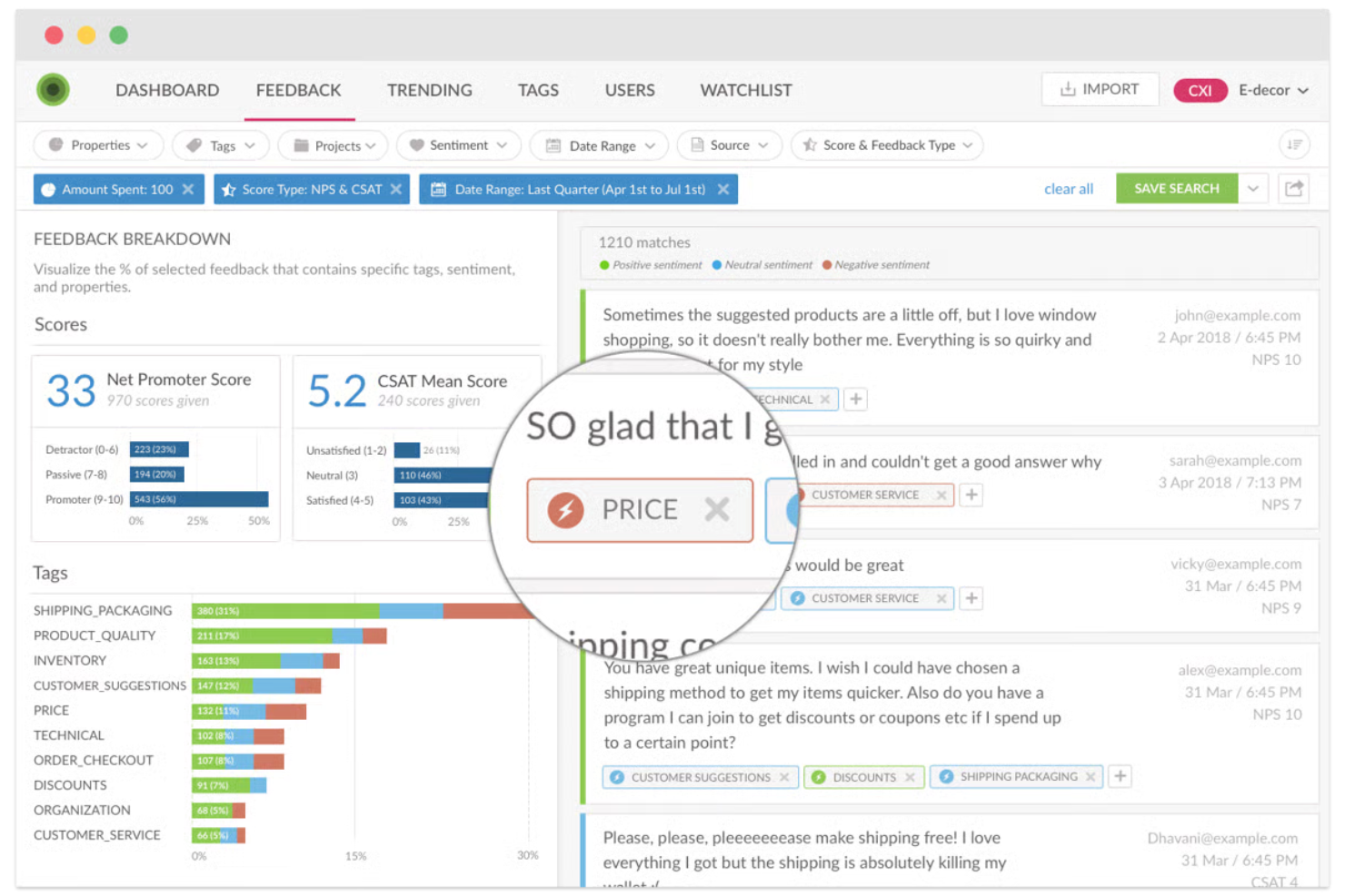 InMoment screenshot - 10 beste tools voor tekstanalyse beoordeeld in 2026