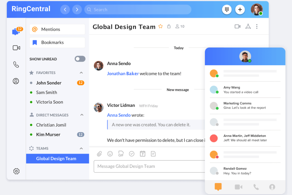 RingCentral screenshot - 10 bästa alternativen till Dialpad – granskade 2026