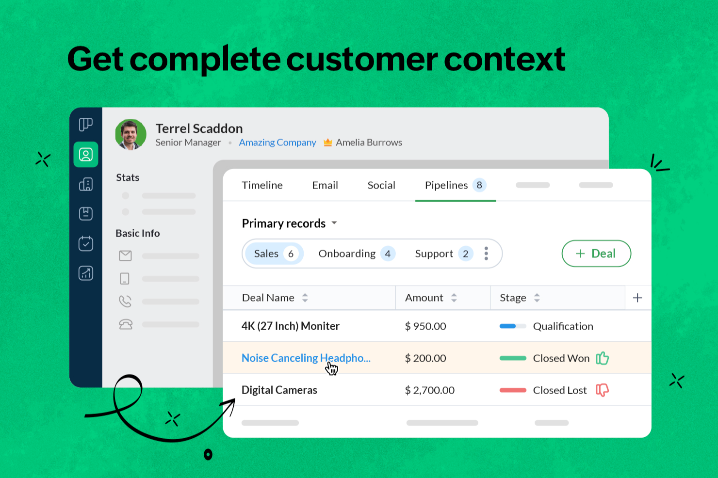 Bigin by Zoho CRM screenshot - 10 parasta tekoälyn tuottavuustyökalua arvioituna vuonna 2026