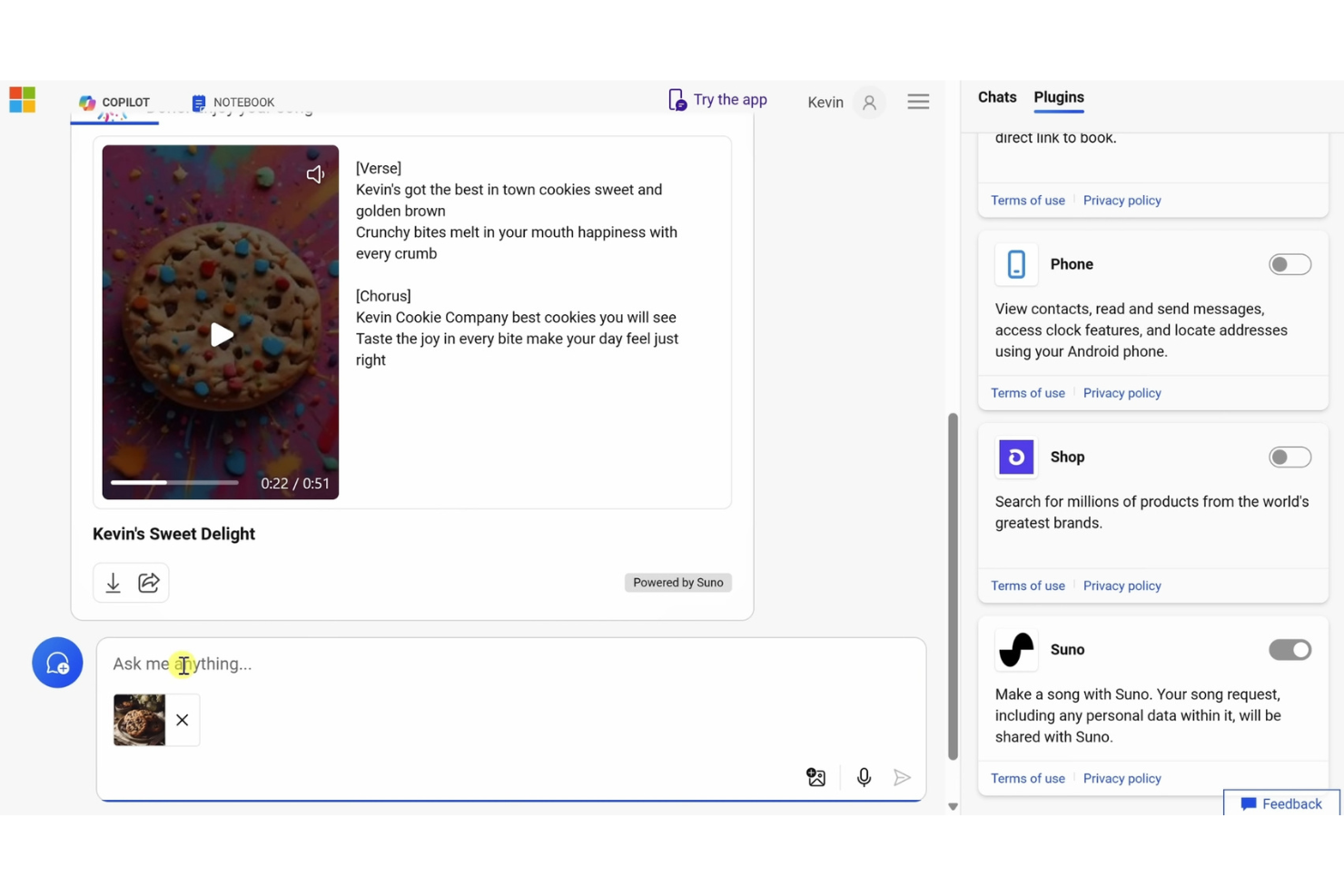 Microsoft CoPilot screenshot - 10 parasta tekoälyn tuottavuustyökalua arvioituna vuonna 2026