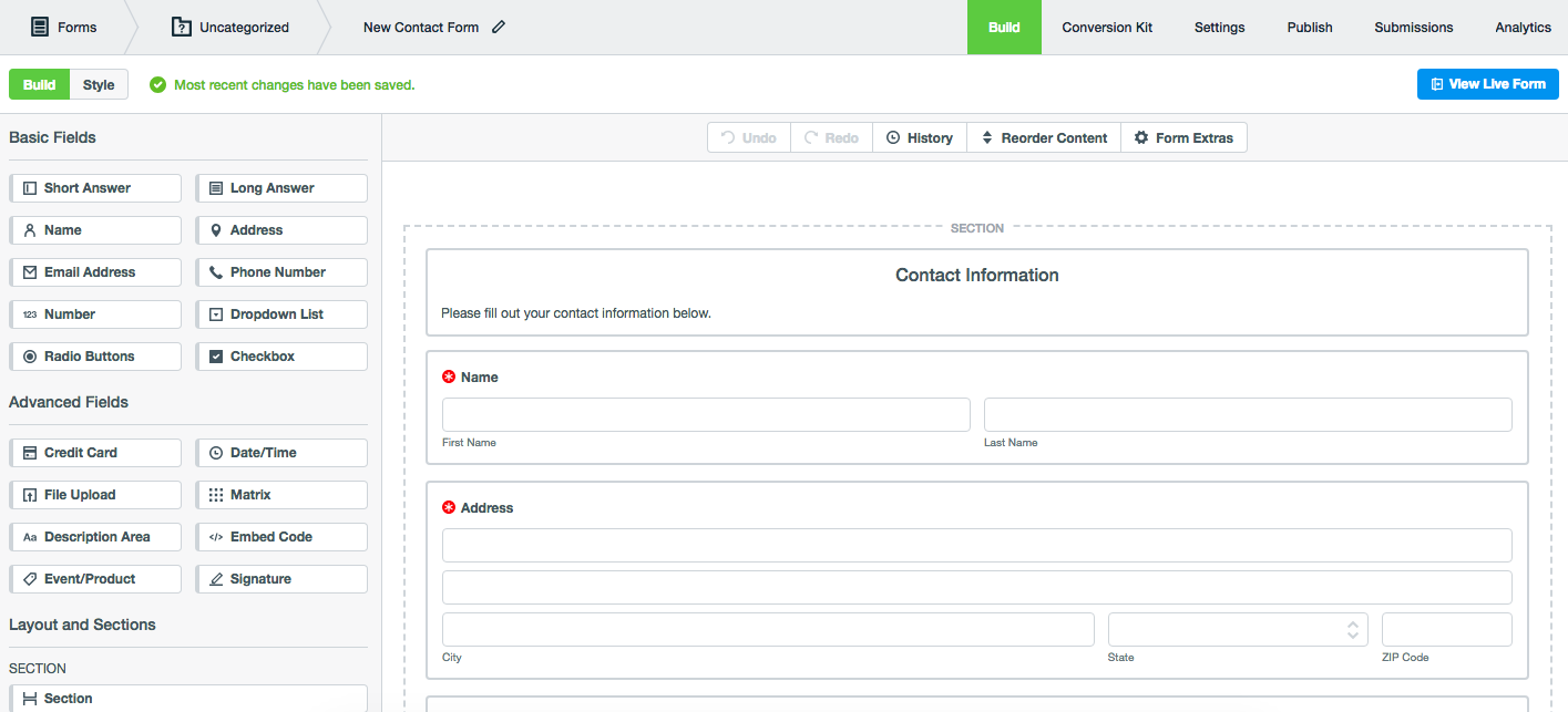 Formstack screenshot - Le 10 migliori alternative a Jotform per i moduli online nel 2026