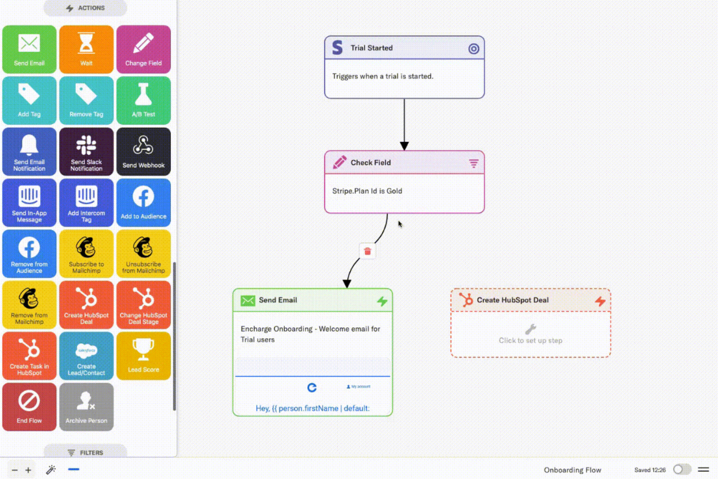 Encharge screenshot - 10 alternativas a Customer.io para la automatización del correo electrónico en 2026