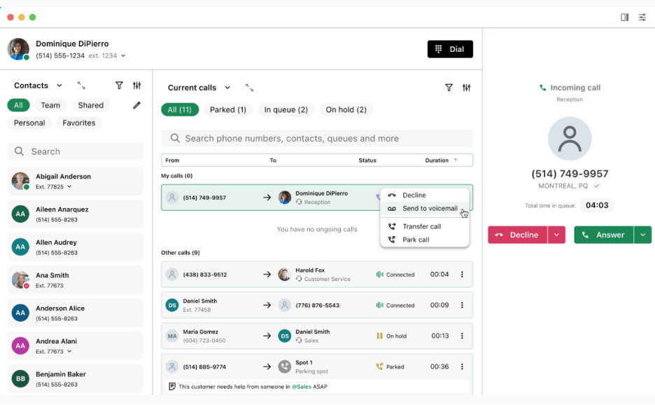 GoTo Connect screenshot - 10 meilleures alternatives à RingCentral évaluées en 2026