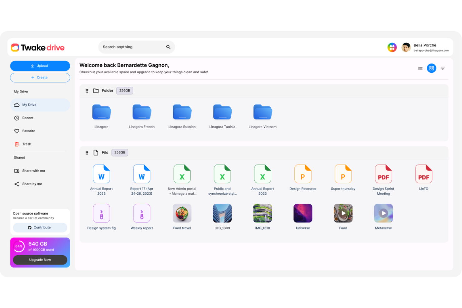 Twake Workplace screenshot - 10 bedste Nextcloud-alternativer til selvhosting i 2026